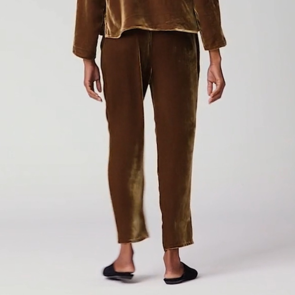 NWT Eileen Fisher VELVET TAPERED ANKLE PANT - Picture 5 of 9